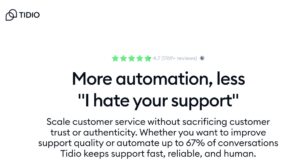Tidio – AI Customer Support & Live Chat Platform