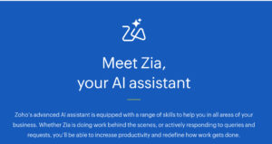 Zoho Zia – AI Business Intelligence Assistant